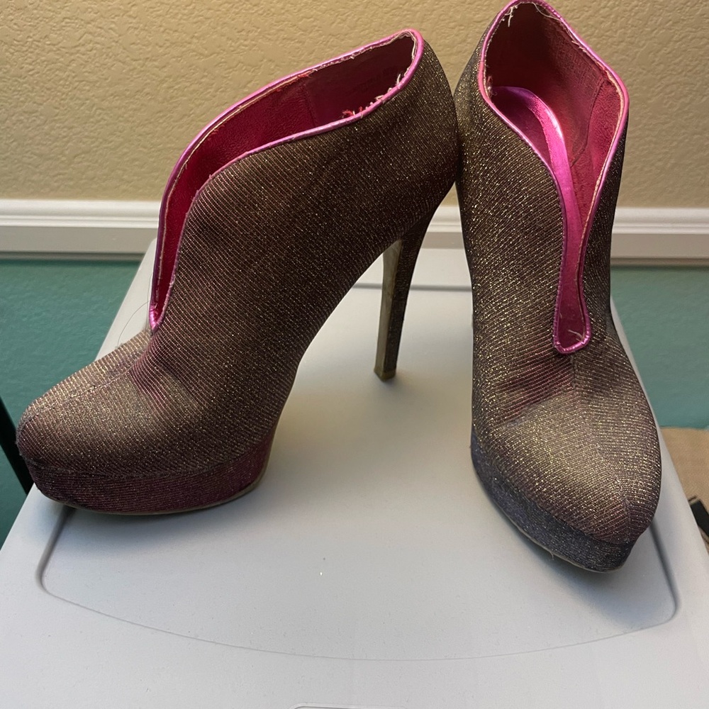 Elegant Brown High Heel Ankle Boots